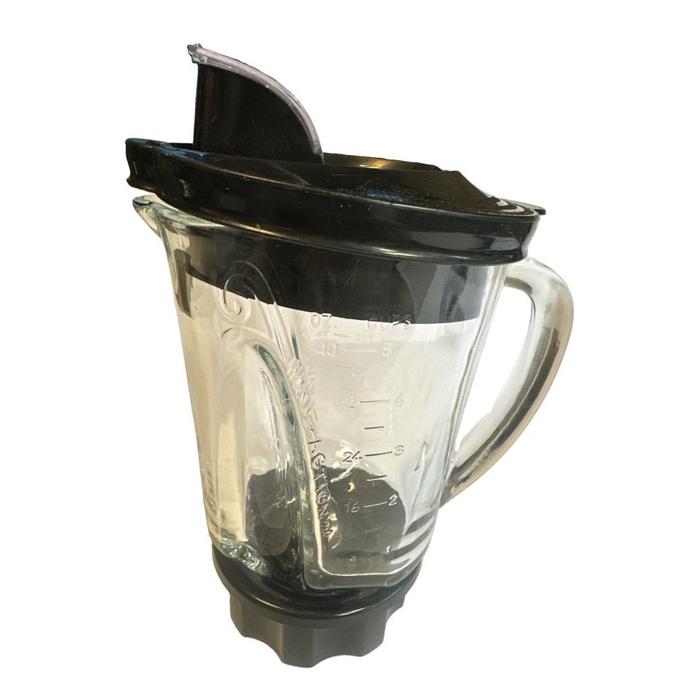 Hamilton Beach Wave Action 40oz 5 Cup Glass Blender Pitcher Lid Replacement Jar